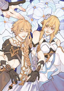 FANART of Genshin Impact’s Lumine and Aether.