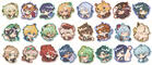 STICKERS (2023): Genshin Impact stickers I made to sell at a local convention (COMIFURO 16).